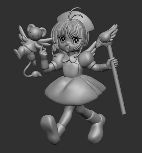 Card Captor Sakura - Kero-chan - Kinomoto Sakura - Pink Nurse ver.