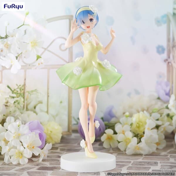 Re:Zero kara Hajimeru Isekai Seikatsu - Rem - Trio-Try-iT Figure - Flower Dress