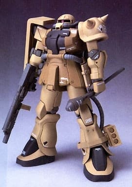Kidou Senshi Gundam 0083 Stardust Memory - MS-06D Zaku Desert Type - MS-06F-2 Zaku II F2 (Kimberlite Base) - Zeonography - 3005a - 1/144