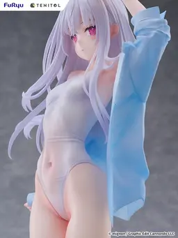 TENITOL TALL MIGNON WORKS shiro Swimsuit ver. Complete Figure, view 17 of 18