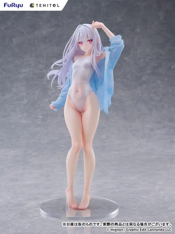 TENITOL TALL MIGNON WORKS shiro Swimsuit ver. Complete Figure, view 8 of 17