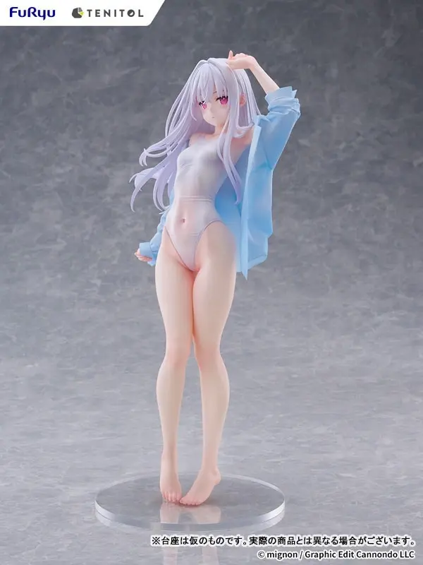 TENITOL TALL MIGNON WORKS shiro Swimsuit ver. Complete Figure, view 10 of 17
