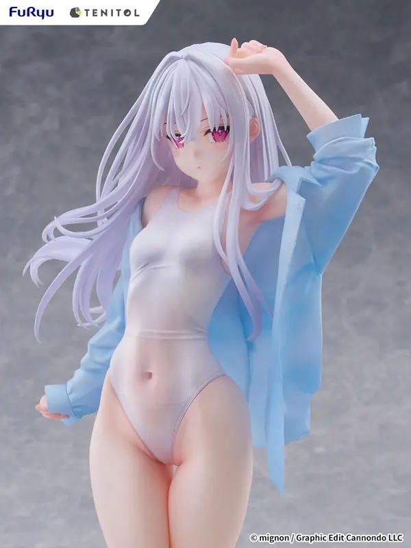 TENITOL TALL MIGNON WORKS shiro Swimsuit ver. Complete Figure, view 14 of 17