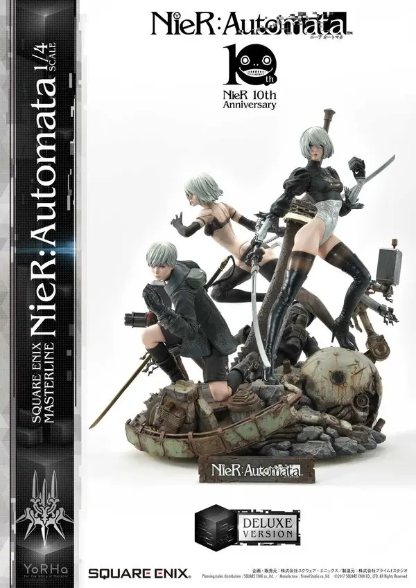 NieR: Automata - Pod 042 - Pod 153 - YoRHa No. 2 Type B - YoRHa No. 9 Type S - YoRHa Type A No.2 - Square Enix Masterline (SEM-01DX) - 1/4 - Deluxe version