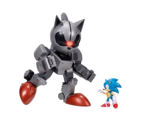 Sonic the Hedgehog - Mecha Sonic - Sonic Diorama Playset - Giant Mecha Sonic vs. Sonic