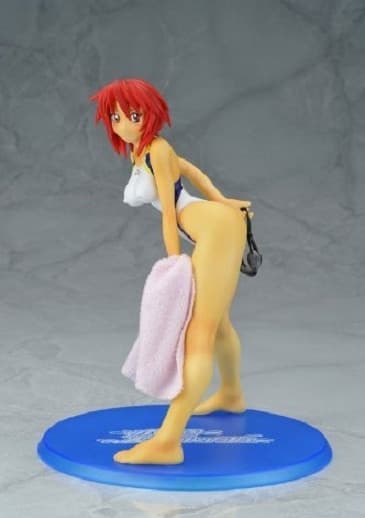 Mizuiro Splash - Toyonaka Haruru - White-blue swimsuit version.