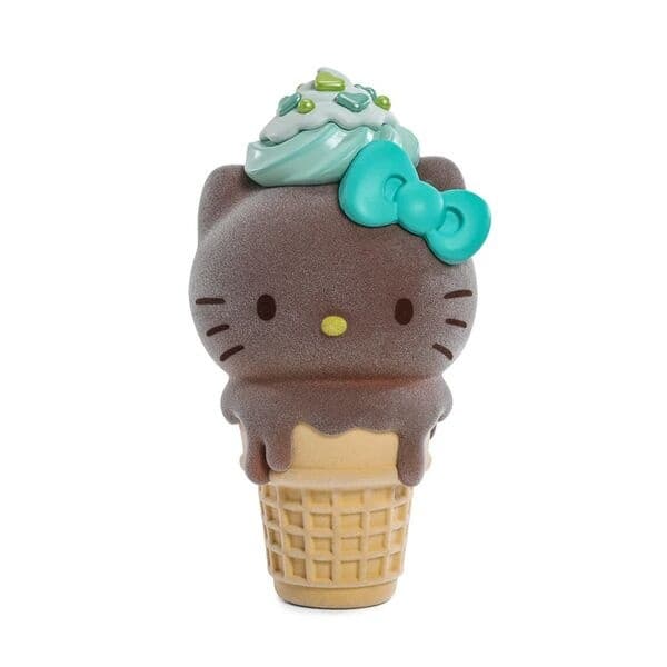 Sanrio Characters - Hello Kitty - kidrobot x Sanrio - Ice Cream Cone, Chocolate with Mint, Flocked