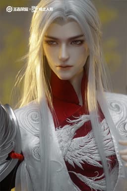 Honor of Kings - Li Bai - Ring Grown - White Phoenix - 1/3 - Fullset, view 4 of 6