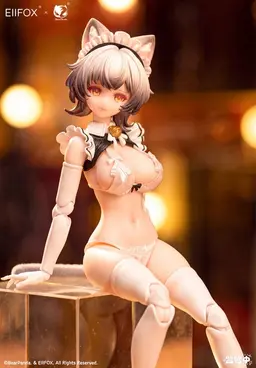 Cat Maid Little Pudding 1/12 Pre-painted Complete Model Action Figure, view 3 of 13
