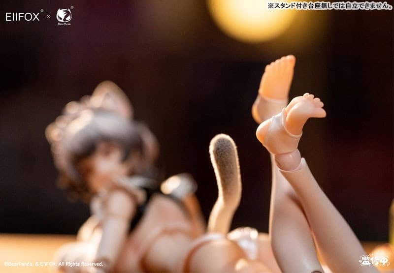 Cat Maid Little Pudding 1/12 Pre-painted Complete Model Action Figure, view 9 of 12