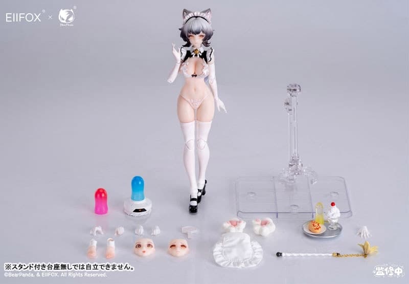 Cat Maid Little Pudding 1/12 Pre-painted Complete Model Action Figure, view 12 of 12