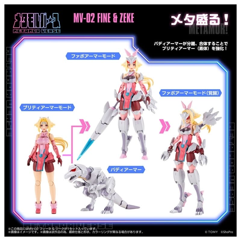 Metamor Verse MV-02 Fine & Zeke Plastic Model, view 3 of 8