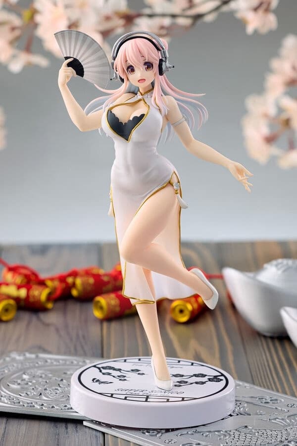 SoniComi (Super Sonico) - Sonico - Trio-Try-iT Figure - White China Dress ver.