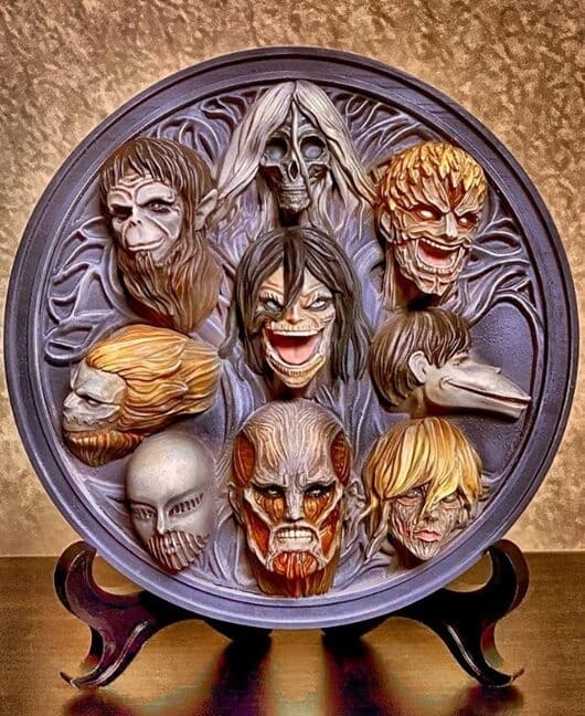 Shingeki no Kyojin - Agito no Kyojin - Chou-ougata Kyojin - Eren Kyojin - Kemono no Kyojin - Megata no Kyojin - Sentsui no Kyojin - Shariki no Kyojin - Shiso no Kyojin - Yoroi no Kyojin - Bust