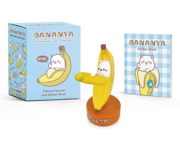 Bananya - Running Press Miniature Editions - Bananya: Talking Figurine and Sticker Book
