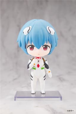 OSHI WORKS Mini Rebuild of Evangelion Rei Ayanami Complete Figure, view 1 of 6