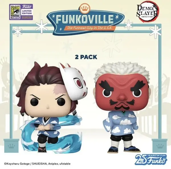 Kimetsu no Yaiba - Urokodaki Sakonji - POP! Animation - POP! Vinyl - 2 Pack
