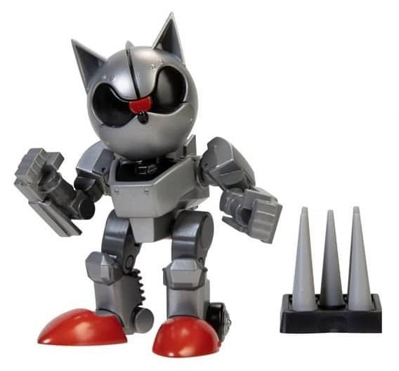 Sonic the Hedgehog - Mecha Sonic - Sonic 30th Anniversary - Sonic 4-Inch Articulated Figure (Wave 5) - Silver Mecha Sonic