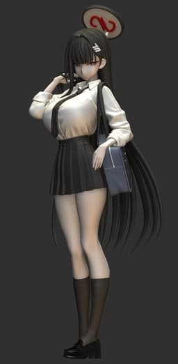 Blue Archive - Tsukatsuki Rio - 1/7 - Gakusei-fuku