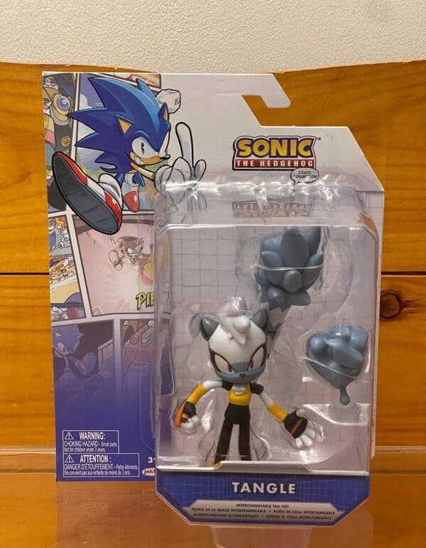 Sonic the Hedgehog - Sonic the Hedgehog (IDW) - Tangle the Lemur - 4-Inch SEGA Franchise (Wave 3) - Sonic 4-Inch Articulated Figure - Sonic the Hedgehog Comic Collection
