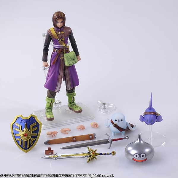 Dragon Quest XI Sugisarishi Toki wo Motomete - Kurucchi - Metal Slime - Shujinkou - Bring Arts - Limited Metal Slime ver.