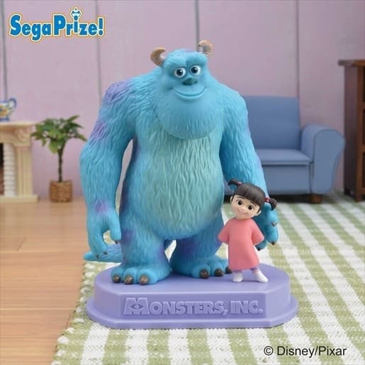 Monsters Inc. - Boo - James P. Sullivan - Sega Disney Prize - Premium Buddy Figure