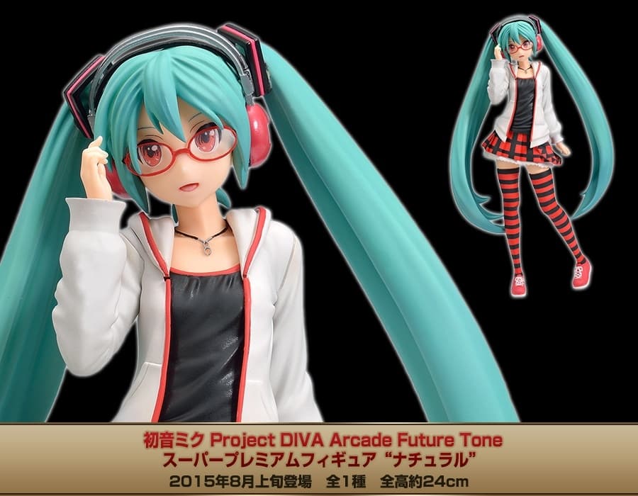 Hatsune Miku -Project DIVA- Arcade Future Tone - Hatsune Miku - SPM Figure - Natural, view 3 of 4