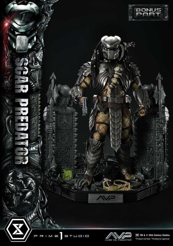 Alien Vs Predator - Alien Warrior - Facehugger - Scar Predator - Museum Masterline Series (MMPR-04DXS) - 1/3 - DX Bonus Version