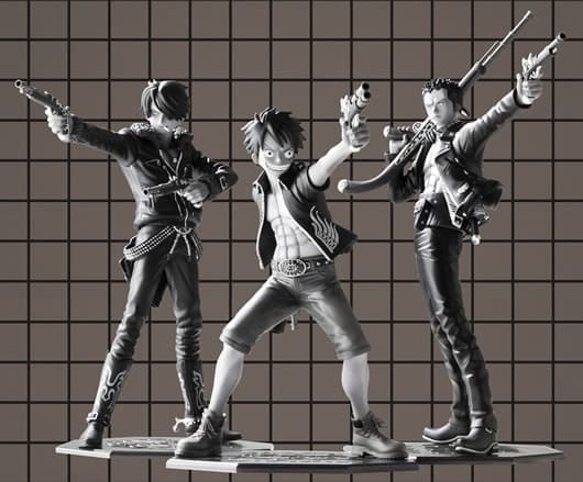 One Piece - Roronoa Zoro - Door Painting Collection Figure - The Three Musketeers 1.5 ver., view 4 of 12