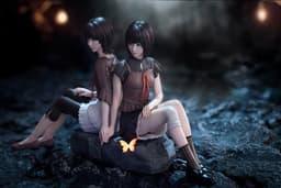 OSHI WORKS Fatal Frame II Crimson Butterfly REMAKE Mio Amakura / Mayu Amakura Complete Figure, view 4 of 15