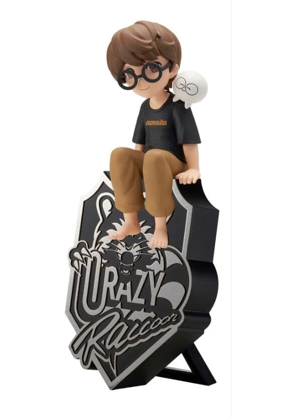 Crazy Raccoon - Jasper - Monitor Top Figure - B