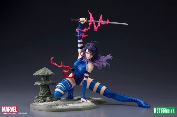X-Men - Psylocke - Bishoujo Statue - Marvel x Bishoujo - 1/7 - Classic X-Men Era, BLUE OUTFIT