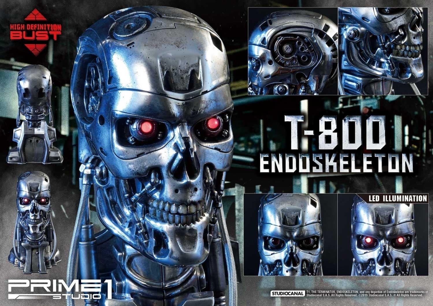 The Terminator - T-800 - Bust - High Definition Bust - 1/2, view 11 of 12