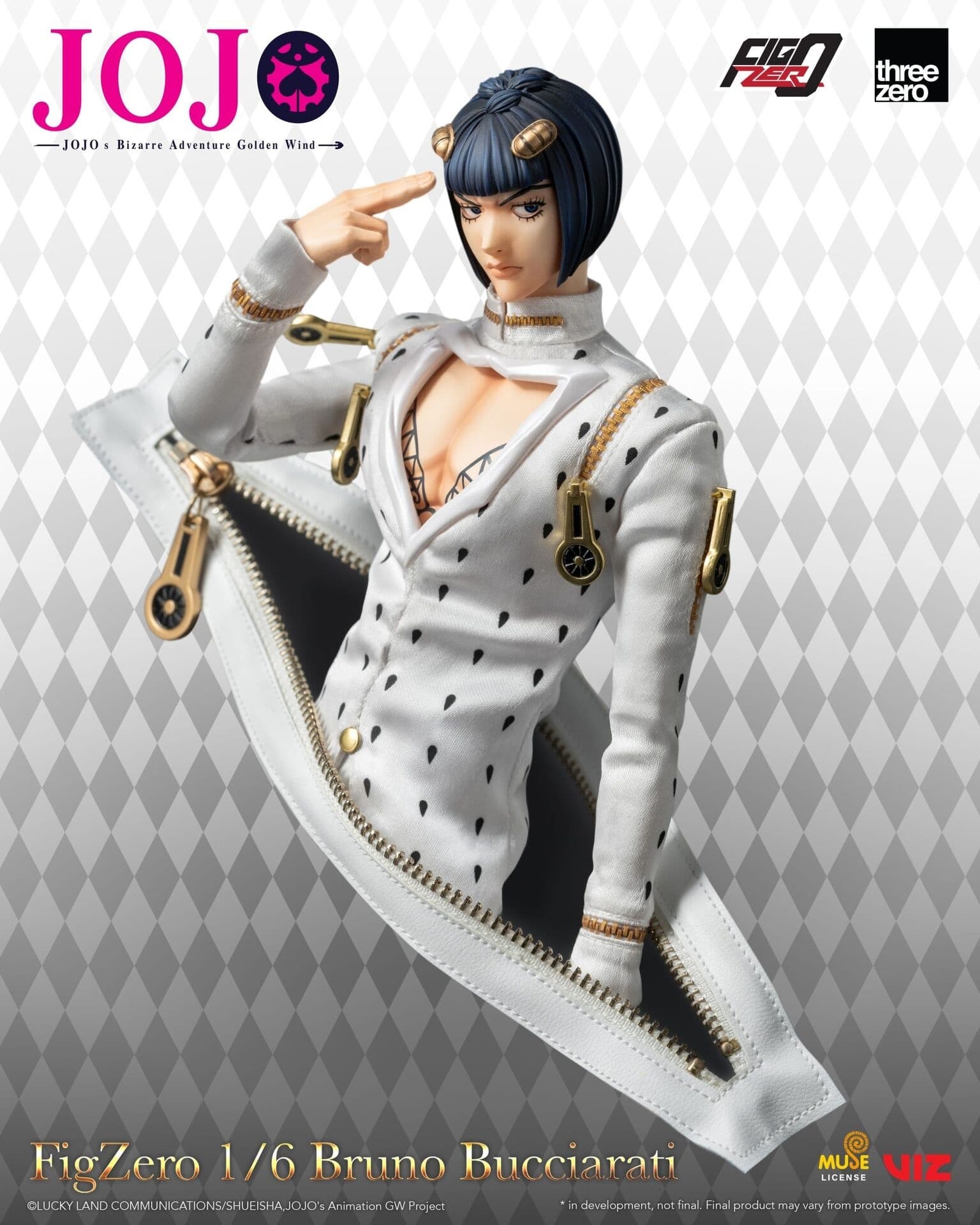 Jojo no Kimyou na Bouken - Ougon no Kaze - Bruno Bucciarati - Coco Jumbo - FigZero - 1/6, view 8 of 20