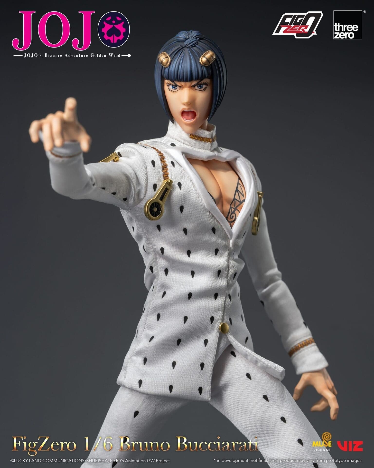 Jojo no Kimyou na Bouken - Ougon no Kaze - Bruno Bucciarati - Coco Jumbo - FigZero - 1/6, view 16 of 20