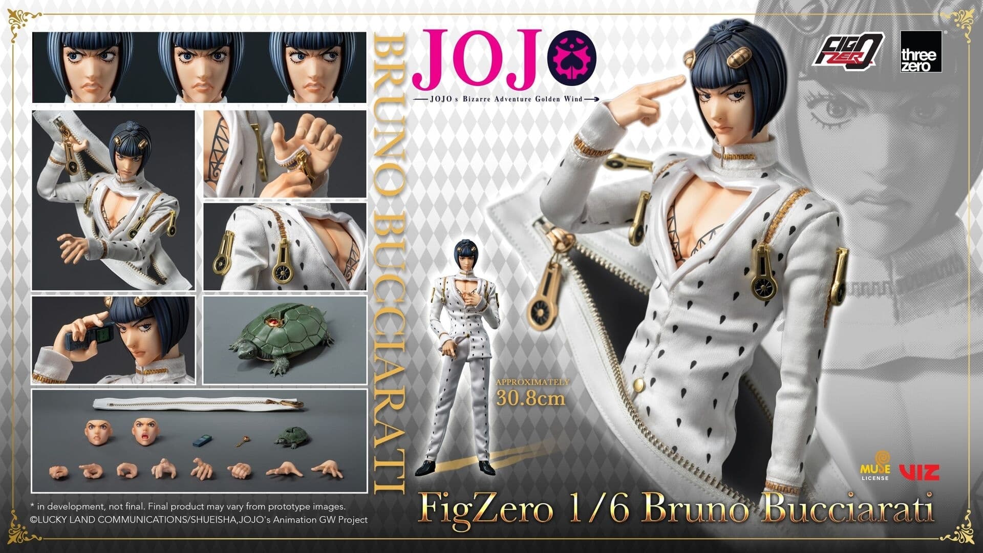 Jojo no Kimyou na Bouken - Ougon no Kaze - Bruno Bucciarati - Coco Jumbo - FigZero - 1/6, view 1 of 20