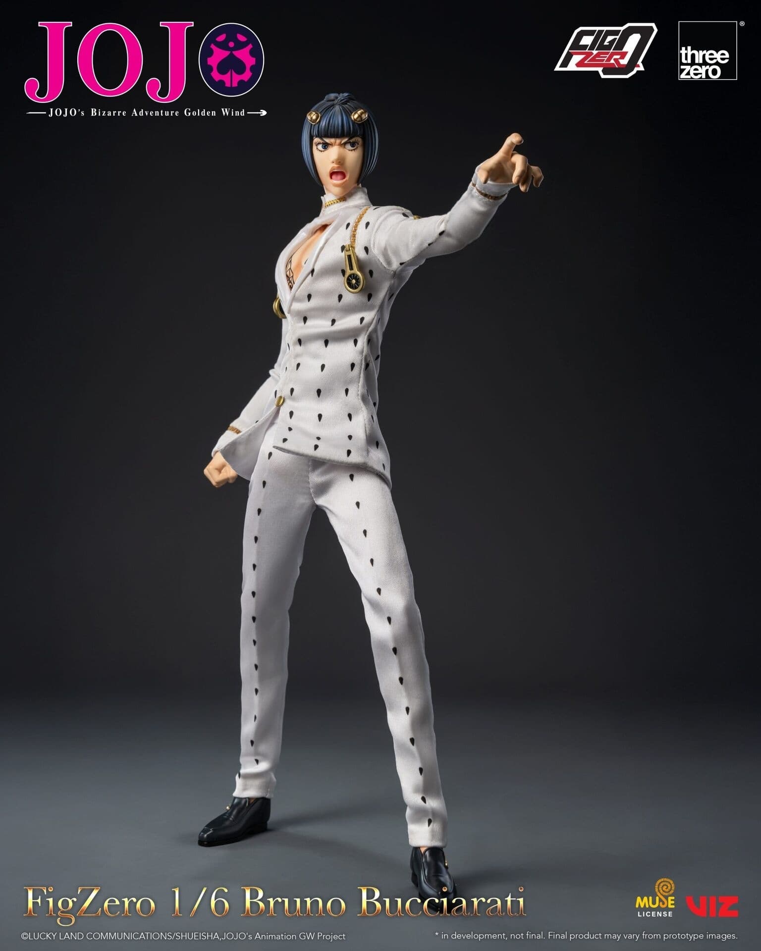 Jojo no Kimyou na Bouken - Ougon no Kaze - Bruno Bucciarati - Coco Jumbo - FigZero - 1/6, view 3 of 20