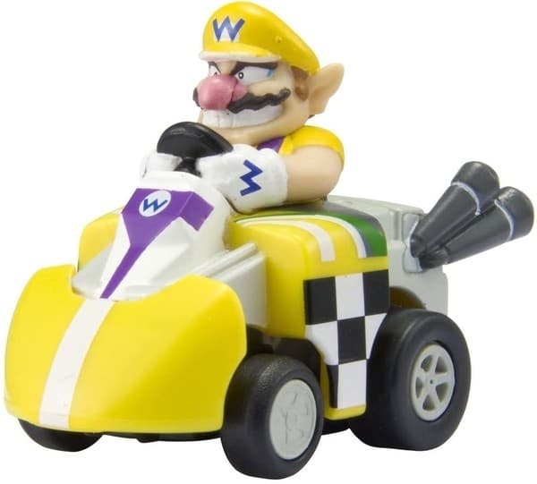 Mario Kart Wii - Wario - ChoroQ - ChoroQ Hybrid! (QZM-02) - Pull-back - Zenmai Type