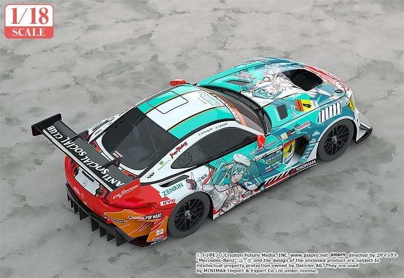 Good Smile Racing - Hatsune Miku - Itasha - 1/18 - AMG 2023 Season Opening Ver., view 1 of 4