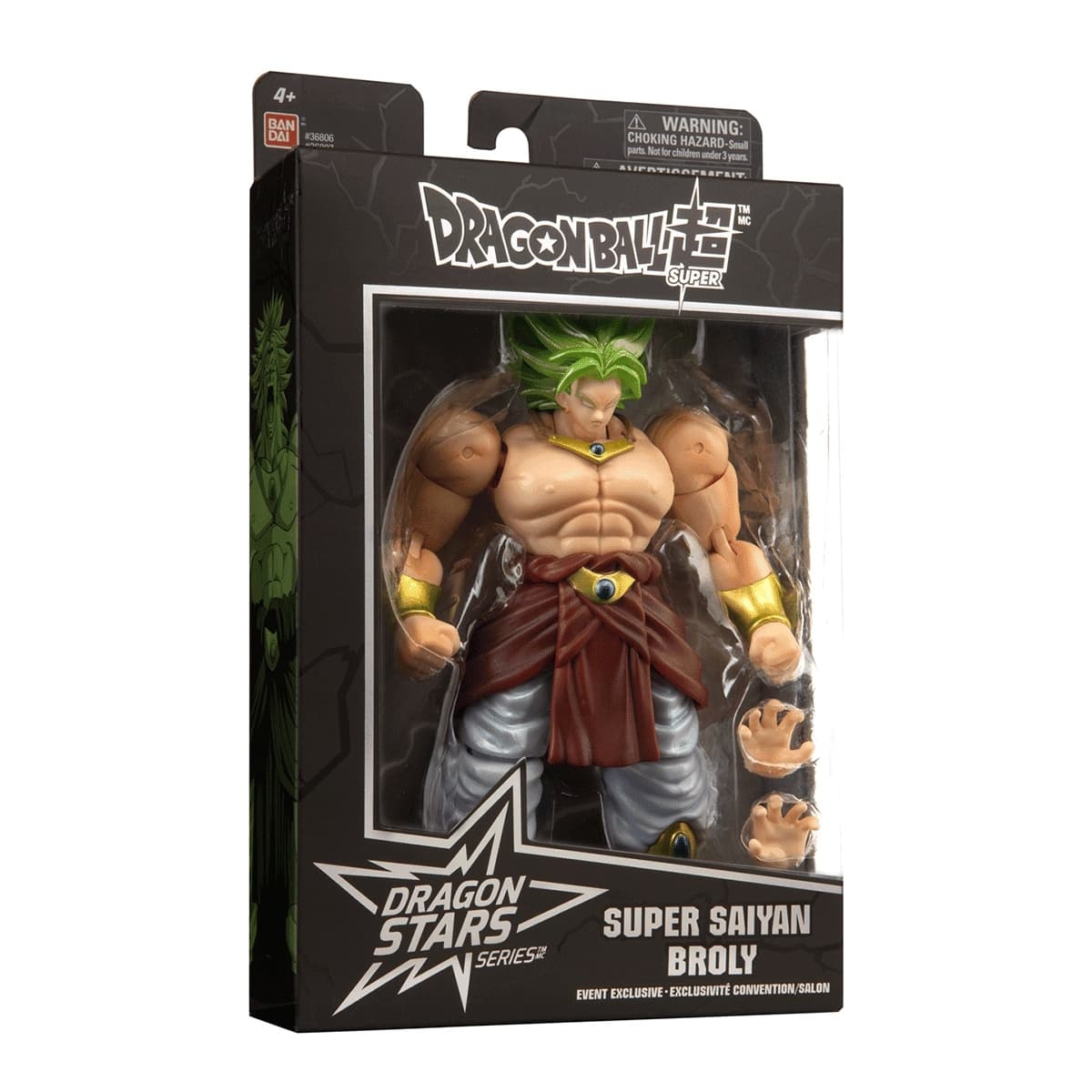 Dragon Ball Z : Moetsukiro!! Nessen Ressen Chou-Gekisen - Broly Legendary SSJ - Dragon Stars Series - Metallic, view 6 of 6