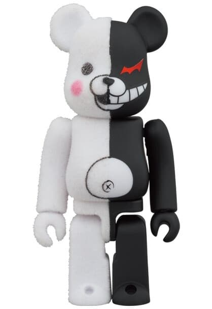 Danganronpa Kibou no Gakuen to Zetsubou no Koukousei - Monokuma - Be@rbrick - Rubber Coat & Flocky Ver.