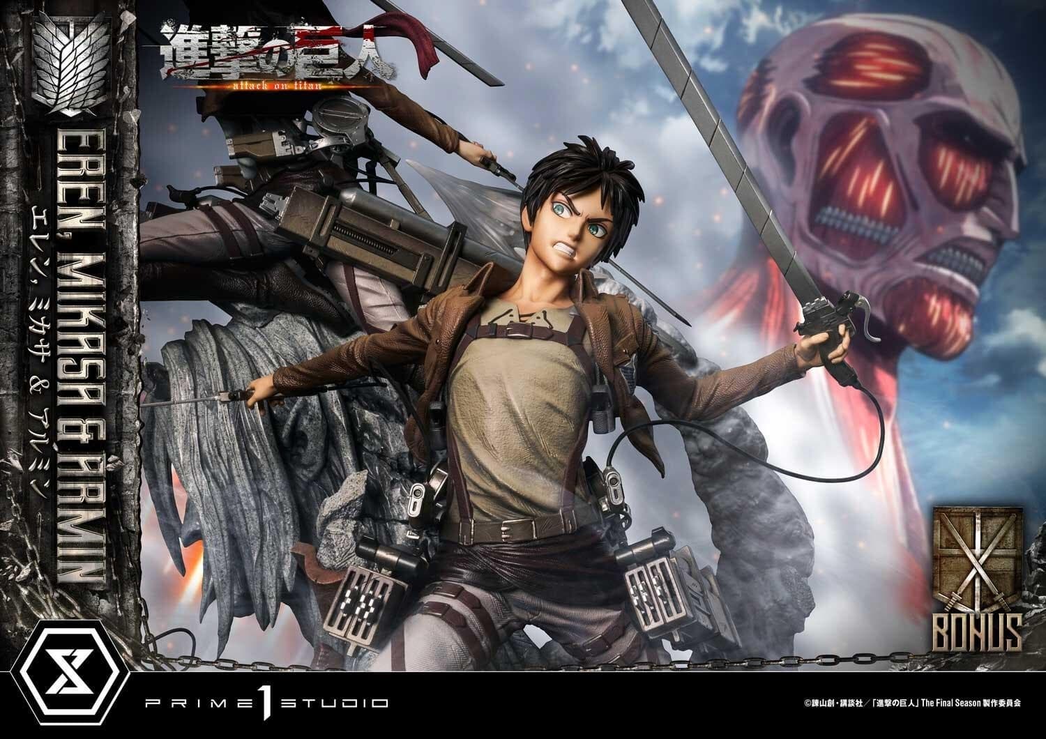 Shingeki no Kyojin - Armin Arlert - Eren Yeager - Mikasa Ackerman - Ultimate Premium Masterline…, view 24 of 24