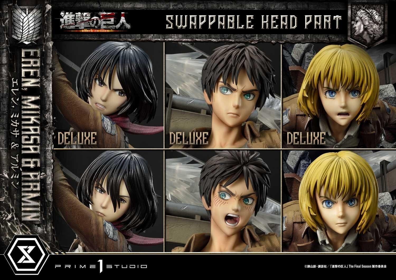 Shingeki no Kyojin - Armin Arlert - Eren Yeager - Mikasa Ackerman - Ultimate Premium Masterline…, view 6 of 24