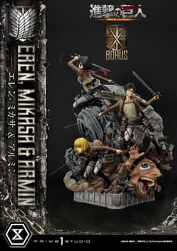 Shingeki no Kyojin - Armin Arlert - Eren Yeager - Mikasa Ackerman - Ultimate Premium Masterline…, view 24 of 25