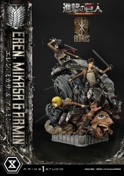 Shingeki no Kyojin - Armin Arlert - Eren Yeager - Mikasa Ackerman - Ultimate Premium Masterline…, view 1 of 25