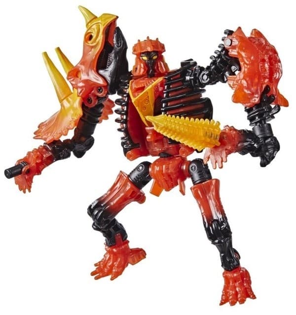 Transformers: War for Cybertron Trilogy - Tricranius - Deluxe Class - Transformers Kingdom - Tricranius Beast Power Fire Blasts Collection