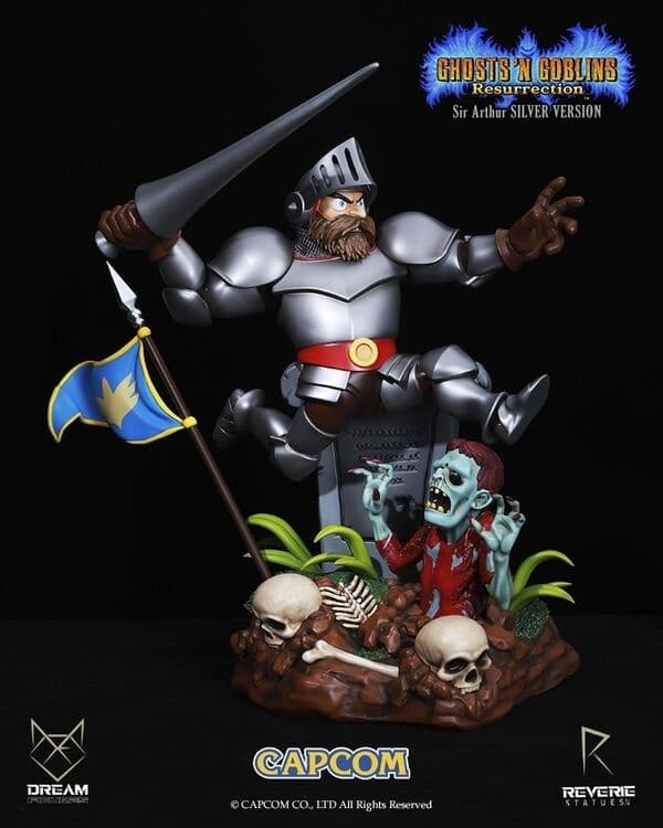 Kaettekita Makaimura - Arthur - Reverie Statue - 1/6 - Silver Version