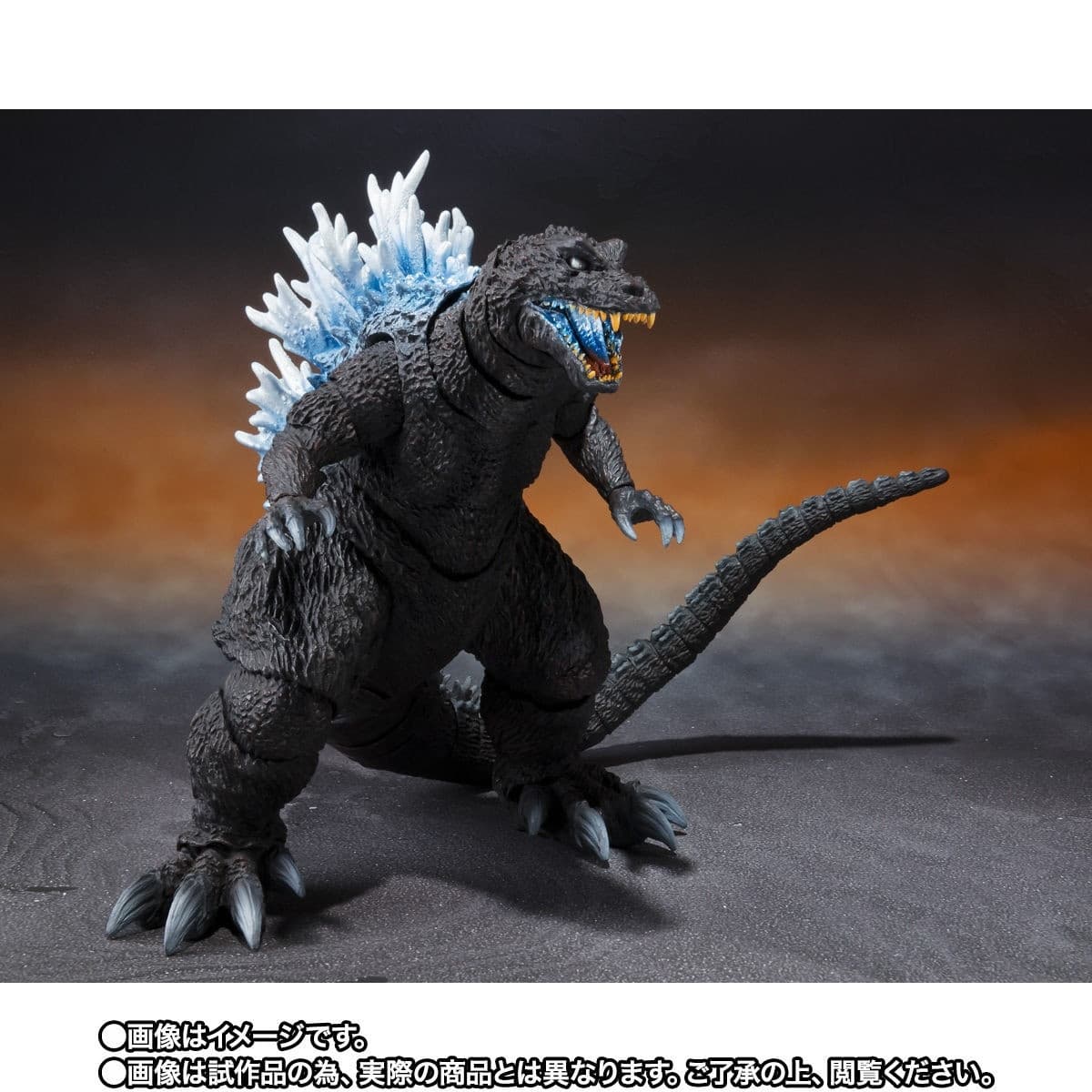 Gojira, Mothra, King Ghidorah Daikaijuu Soukougeki - Gojira - S.H.MonsterArts - Heat Ray Ver., view 4 of 8