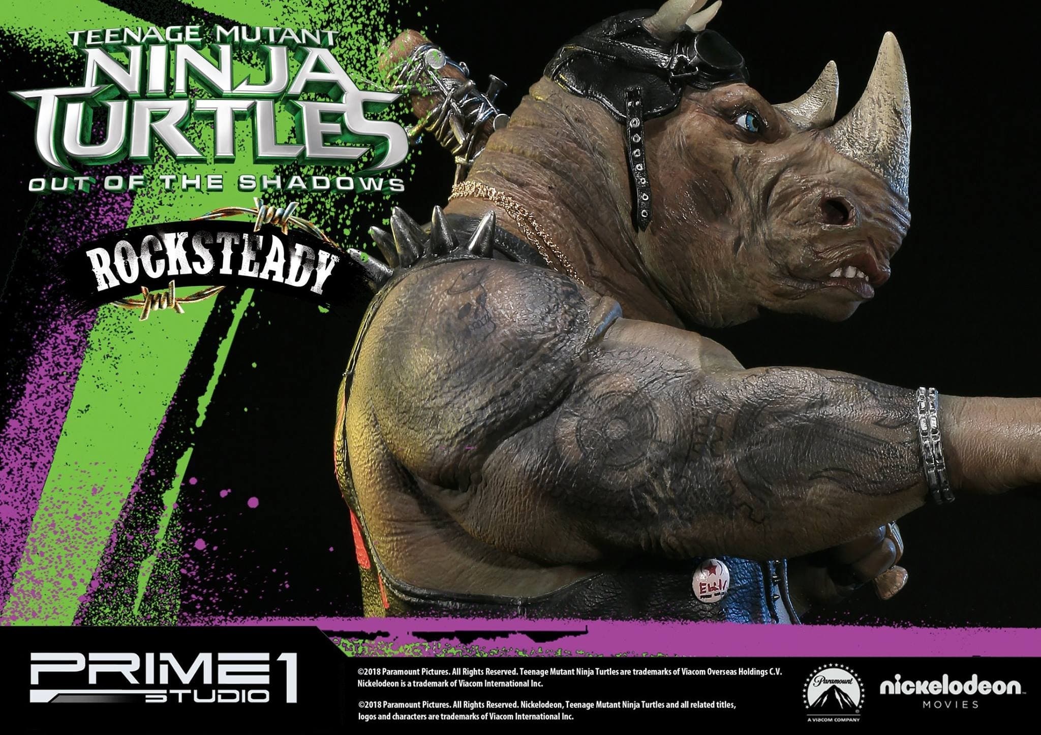 Teenage Mutant Ninja Turtles: Out of the Shadows - Rocksteady - Premium Masterline (PMTMNT-02) - 1/4, view 2 of 13