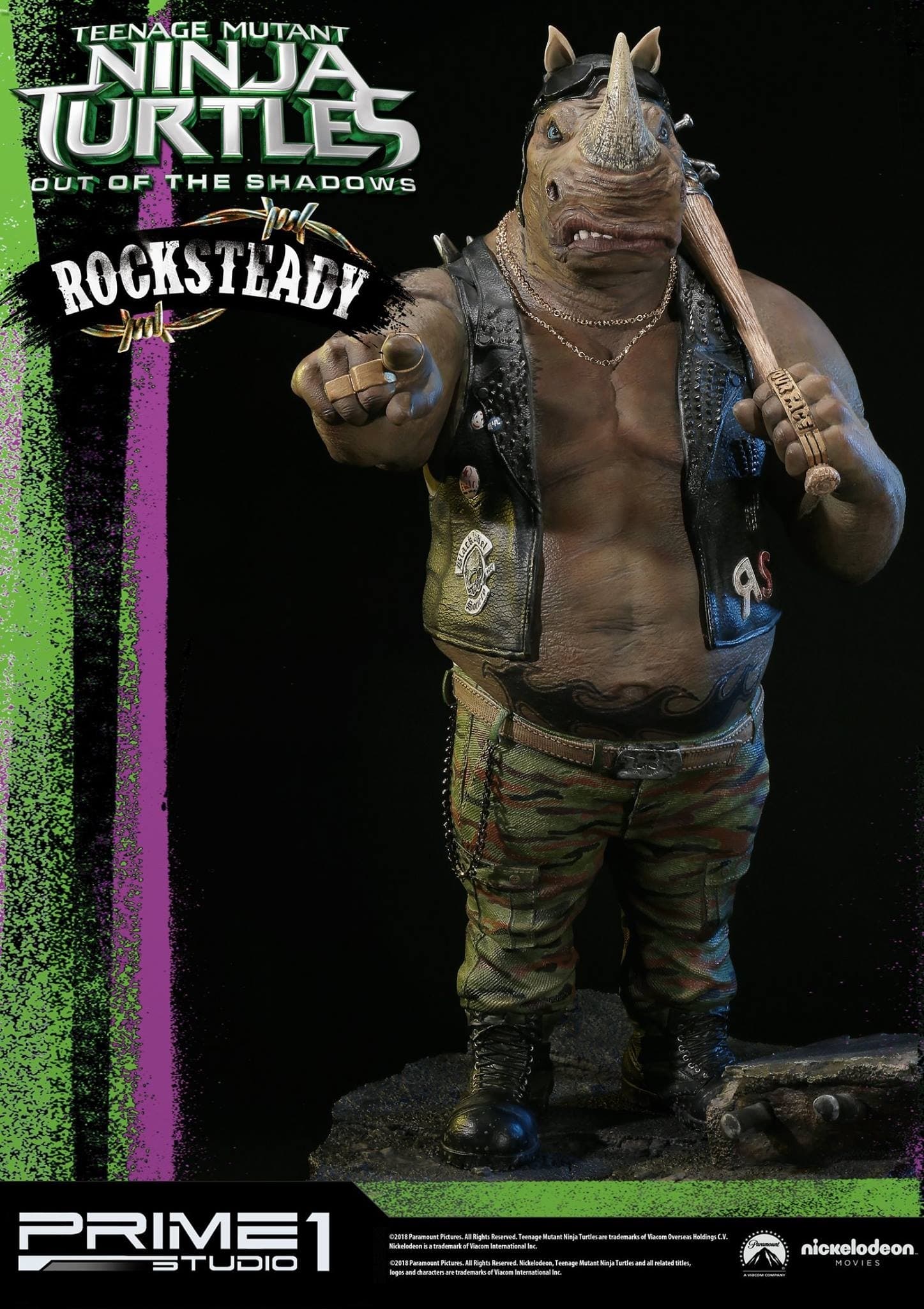 Teenage Mutant Ninja Turtles: Out of the Shadows - Rocksteady - Premium Masterline (PMTMNT-02) - 1/4, view 5 of 13